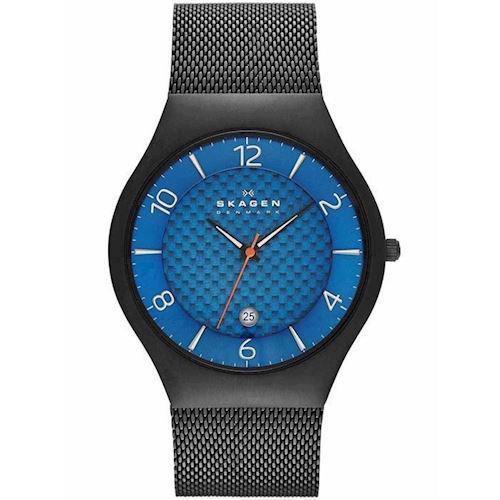 Image of Grenen IP sort titanium quartz med tre visere herre ur fra Skagen, SKW6147